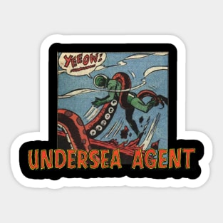 Yeeow! Undersea Agent Octopus Attack Sticker